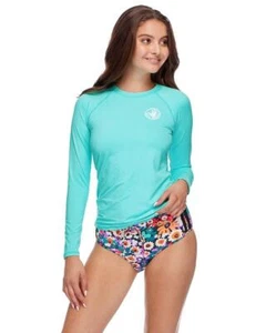 Body Glove Smoothies Sea Mist Sleek Long-Sleeve Rash Guards - Picture 1 of 2