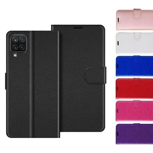 Case For Samsung Galaxy A12 Leather Flip Card Wallet Magnetic Stand Cover - Picture 1 of 2