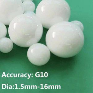 Grade 10 ZrO2 Zirconia Oxide Ball 1.5mm-16mm G10 Ceramic Bearing Balls Polish - Picture 1 of 4