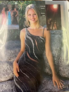Black Prom Evening Dress Gown by Precious Formals One Shoulder Beaded size 10 - Picture 1 of 6