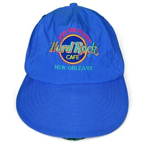 Vintage 90s Hard Rock Cafe New Orleans Purple Windbreaker Strapback - Picture 1 of 6