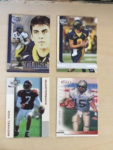JOB LOT of 4 Sage / PP College Football Rookie cards of RODGERS BREES VICK - Picture 1 of 9