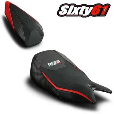 Ducati Panigale 1199 Seat Covers 2011-2015 Luimoto Veloce Front Rear Black - Image 1 of 4