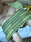 Authentic GUCCI Ribbon Green, 5/8 In wide, sell by the yard, Made in Italy.