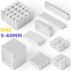 5mm-40mm Kleine Magnete Neodym Stark Rechteckig Magneten für Whiteboard N42 - Bild 1 von 22