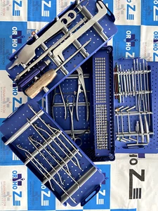 Locking Large Fragment Instrument, Lateral Proximal Tibia plate & Screws (213 Pc - Picture 1 of 10