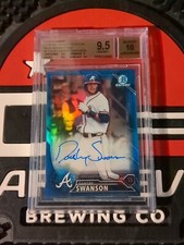 2016 Bowman Chrome Prospect Autos Blue Refractors Dansby Swanson BGS 9.5 10 Auto