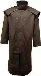 ROYAL PADDOCK Giacca Uomo Lunghezza Completa Leggera Ridding Cappotto Cera Olio UK M - Foto 1 di 16