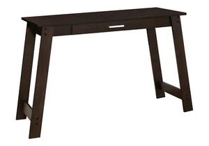【US】Computer Desk,Home Office,Laptop,Storage Drawers,Work,Brown Laminate,Contem - Picture 1 of 6