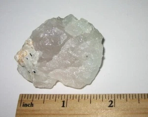 1,8" RAR! NATÜRLICHER GROBER AQUAMARIN & MORGANIT BERYLL KRISTALL PAKISTAN 45,9 Gramm - Bild 1 von 10