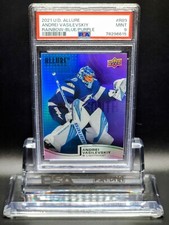 Andrei Vasilevskiy 2021-22 Upper Deck Allure #R-89 Blue/Purple #168/199 PSA 9