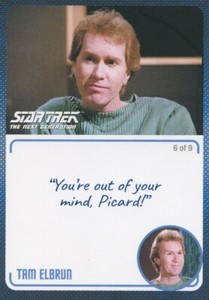 Star Trek TNG Archives & Inscriptions card #31 Tam Elbrun Variation 6 of 9