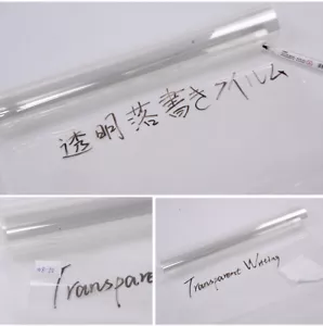 "Película de escritura transparente pizarra adhesiva mensaje seco pizarra escolar vinilo 60""x20""" - Imagen 1 de 12