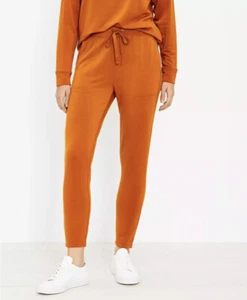 NWT Lou & Grey Signaturesoft Sweat Pant Joggers - Vibrant Copper - Size X Small - Picture 1 of 3