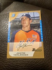 Justin Verlander 2005 Bowman Draft BDP129 Gold Tigers Astros
