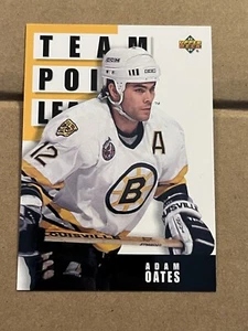 1993-94 UPPER DECK - TEAM POINT LEADERS - ADAM OATES BRUINS #286 - Picture 1 of 2