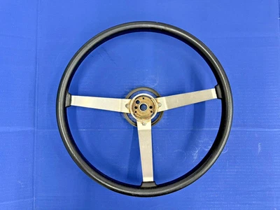 76-95 CJ5 CJ7 Wagoneer 黑色橡胶方向盘二手原始设备制造商 — 第 1/4 张图片