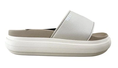 Reef Women’s Cushion Bondi Bay Slide Sandal Ivory / Light Brown Size 7 - Image 1 of 4