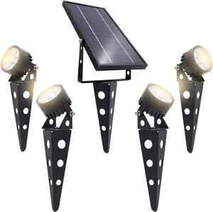 Solar Outdoor Spotlight Legacy 50X 4PK, Garden Landscape Yard Pathway Light, ... - Picture 1 of 9
