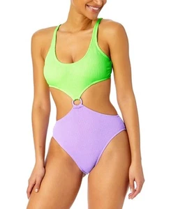 Salt & Cove Juniors' Colorblocked One-Piece Monokini Multicolor Size S - Picture 1 of 1