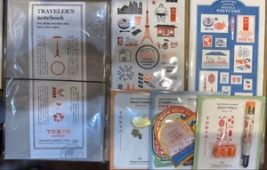 Travelers Company TOKYO EDITION NoteBook with Charm Pencil Refill Postcard Set - Picture 1 of 1