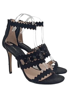 MANGO Sandalias de tacón alto Mujeres Talla EU 38 negro look casual - Imagen 1 de 5