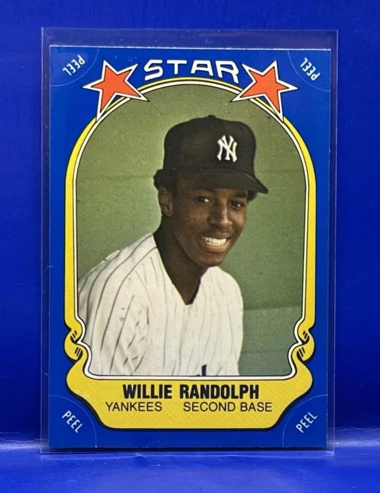 WILLIE RANDOLPH 1981 Fleer Star Sticker #107. New York YANKEES - Image 1 of 2