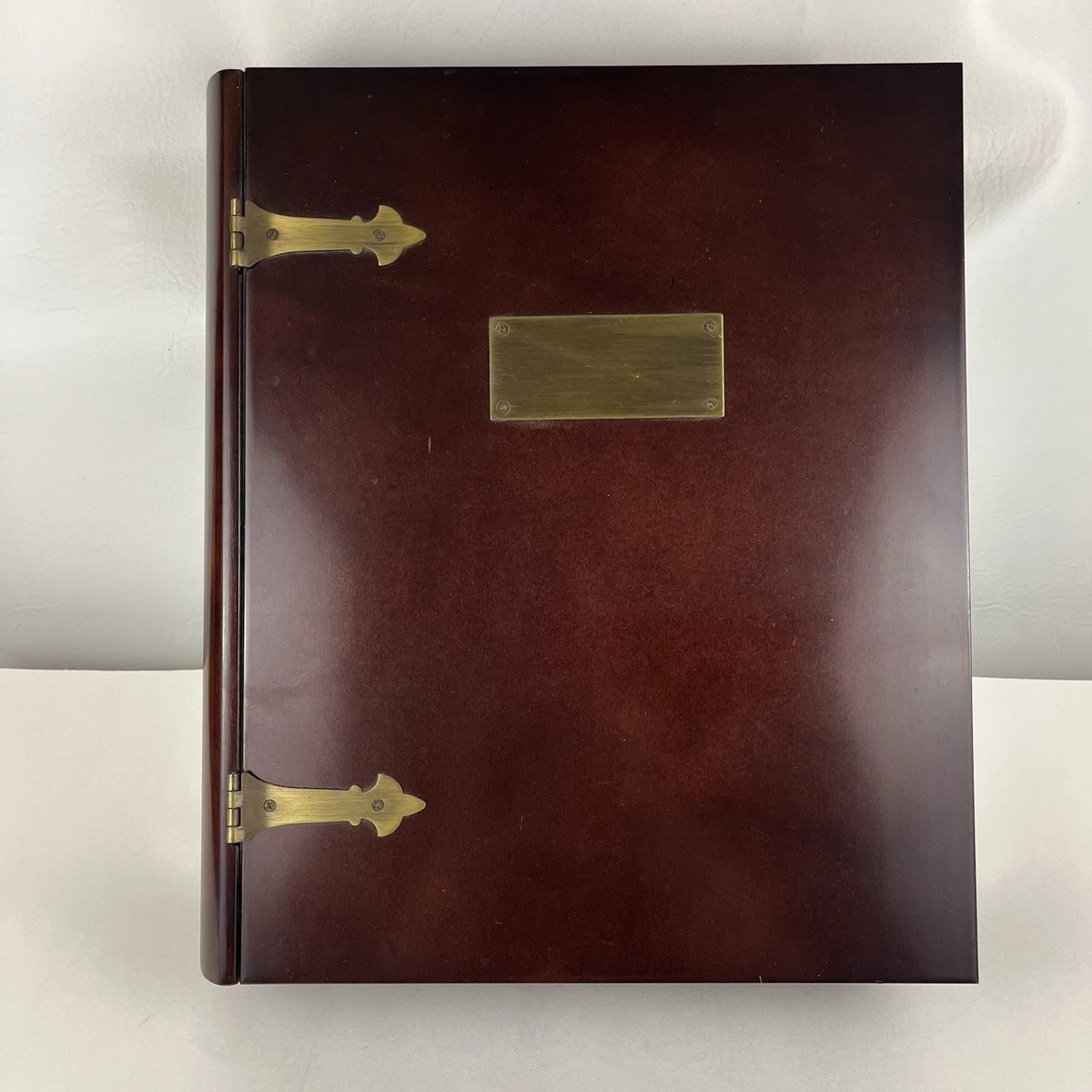 The Bombay company ショーケース The Bombay Company Mahogany Memory Keepsake Box with Brass Plate