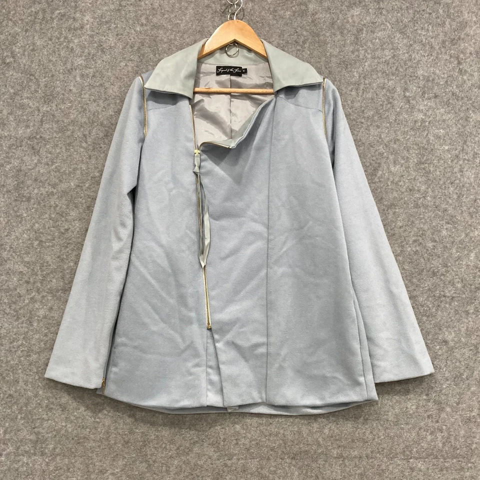 Vintage Serpent & The Swan Womens Jacket Size 12 Merino Wool Leather Trim 48304 — 第 1/4 张图片