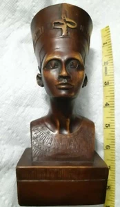 Estatuilla de escultura de busto de Nefertiti reina egipcia importaciones Mabrouk - Imagen 1 de 9
