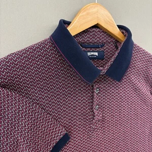 Vilebrequin Polo Shirt Mens Large Mulitcolor Herringbone Short Sleeve Casual - Picture 1 of 9