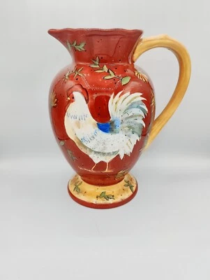 Jarra Gallo Susan Winget Certificado Internacional 11"x9" País/Rústico Foto 1 de 4