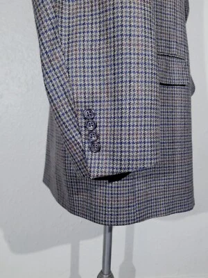 Austin Reed 50R orange pink green check Wool tweed Blazer Jacket Sport Coat  - Image 1 of 4