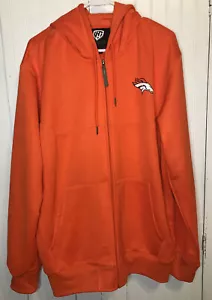 Denver Broncos Hoodie Herren Gr. XL Zip Hands High NFL Kapuzenpullover Neu ohne Etikett - Bild 1 von 8