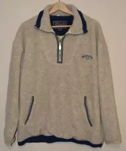 BILLABONG Vintage Crema Pila Profunda Polar 1/2 Cremallera Sudadera Chaqueta Jersey Talla M - Imagen 1 de 9