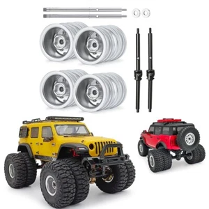 Front Rear Dually Tractor Wheel Rims &CVD Driver Shaft For 1:24 RC AXIAL SCX24  - Picture 1 of 18