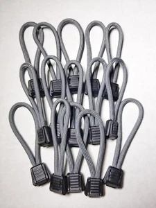 15 3" Paracord Zipper Pulls w/ Plastic Pull Tab w/ Color Options - Picture 1 of 25