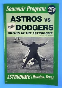 1969 Houston Astros - Los Angeles Dodgers Program - Joe Morgan Larry Dierker - Picture 1 of 7