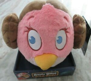 2012 Star Wars Angry Birds Large Pink Princess Leia Commonwealth NWT