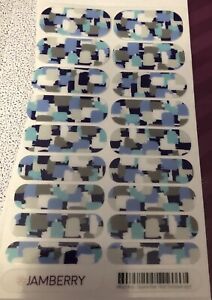 Jamberry Nail Wraps Full Sheet FREE SHIP Blue September Host Exclusive 0917