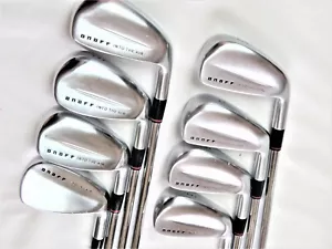 DAIWA GLOBERIDE ONOFF INTO THE AIR 8pc S-flex Irons Set GOLF CLUBS NWO - Picture 1 of 7
