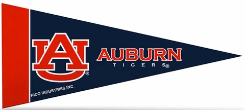 Auburn Tigers Mini Pennants, 4" x 9" - Licensed by Rico - Made In USA Cover