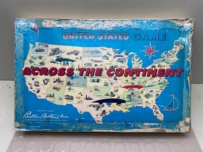 Vintage Parker Brothers The United States Game Across the Continent Game - Image 1 of 4