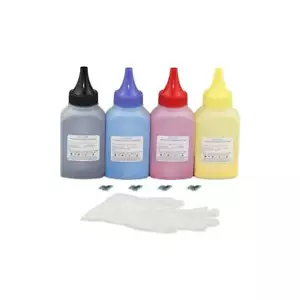 4-color toner refill kit for Lexmark CS310 CS410 CS510 701 with chip USA Canada - Picture 1 of 1