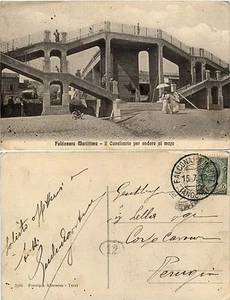 Falconara Marittima, ancona, il cavalcavia per andare al mare, 1912 - Picture 1 of 1