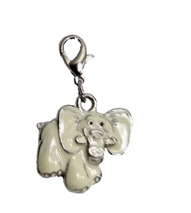 Webkinz Ganz Rare Charm light grey enamel elephant no code - Picture 1 of 2