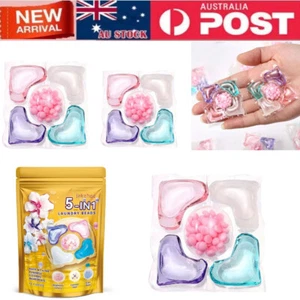 50Pcs Laundry Scent Fragrance Beads Laundry Aroma Liquid Capsule Ball 5 in 1 - Picture 1 of 10