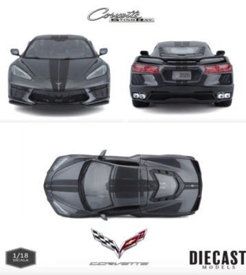 Coche deportivo Chevrolet Corvette Stingray - 2020 (Escala 1:18) Special Edition - Imagen 1 de 4