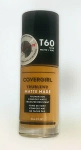 CoverGirl TruBlend T60 Warm Sun Comfort Matte Finish Liquid Foundation Oil-Free - Bild 1 von 2