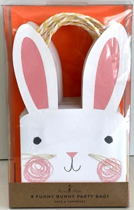 Meri Meri Easter Spring Bunny Party Bags (2) Sets Of 8 "Funny Bunny" New in Box - Picture 1 of 5